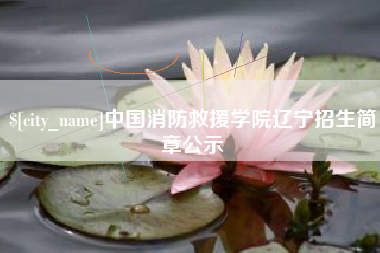 桦甸中国消防救援学院辽宁招生简章公示