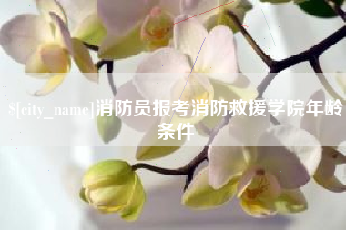 桦甸消防员报考消防救援学院年龄条件