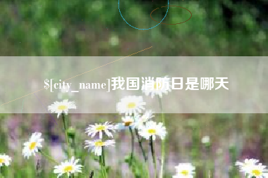 桦甸我国消防日是哪天