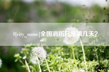桦甸全国消防日是第几天？