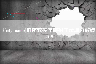 桦甸消防救援学院招生录取分数线2019