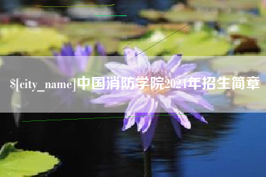 桦甸中国消防学院2024年招生简章