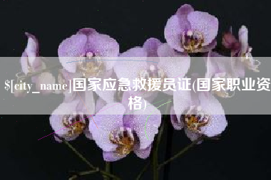 桦甸国家应急救援员证(国家职业资格)