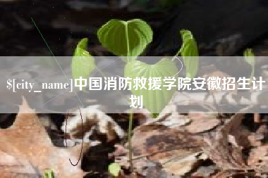桦甸中国消防救援学院安徽招生计划