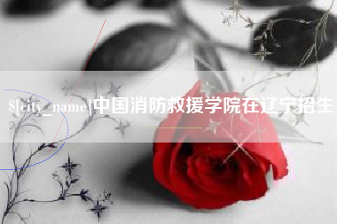 桦甸中国消防救援学院在辽宁招生