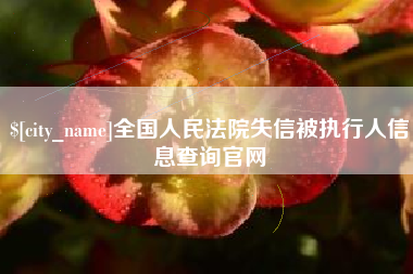 桦甸全国人民法院失信被执行人信息查询官网