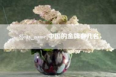 桦甸中国的金牌有几名