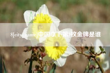桦甸中国拿下第9枚金牌是谁