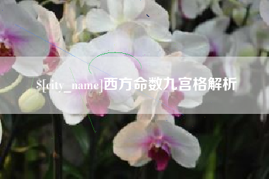 桦甸西方命数九宫格解析