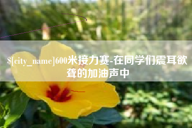 桦甸600米接力赛-在同学们震耳欲聋的加油声中