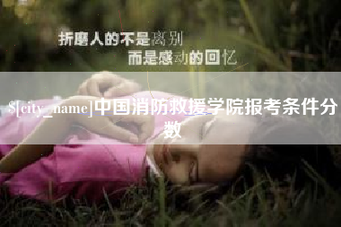 桦甸中国消防救援学院报考条件分数