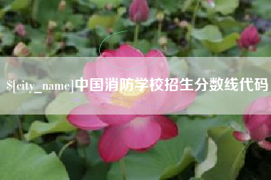 桦甸中国消防学校招生分数线代码