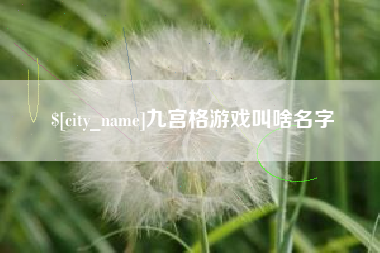 桦甸九宫格游戏叫啥名字