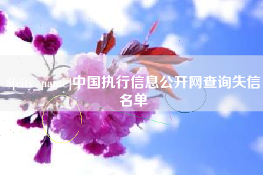 桦甸中国执行信息公开网查询失信名单