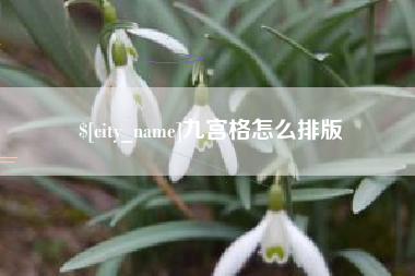 桦甸九宫格怎么排版