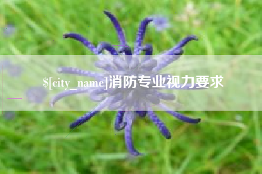 桦甸消防专业视力要求