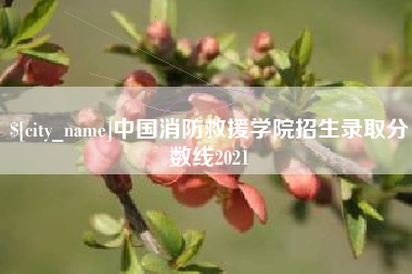 桦甸中国消防救援学院招生录取分数线2021