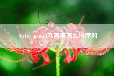 桦甸九宫格怎么排序的