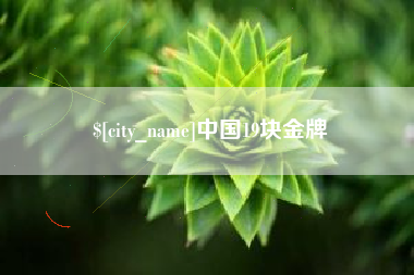 桦甸中国19块金牌