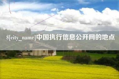 桦甸中国执行信息公开网的地点