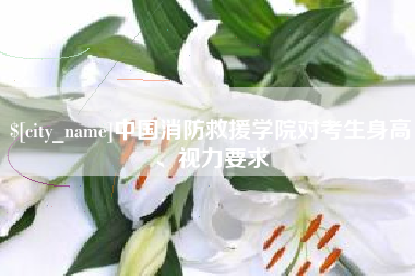 桦甸中国消防救援学院对考生身高、视力要求