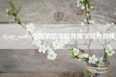 桦甸中国消防学院救援学院分数线